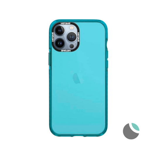 Carcasa MOTOMO para iPhone Celeste